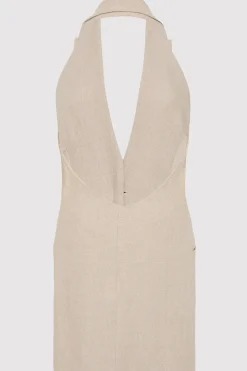 Tailoring*St. Agni Linen Helm Vest - Natural