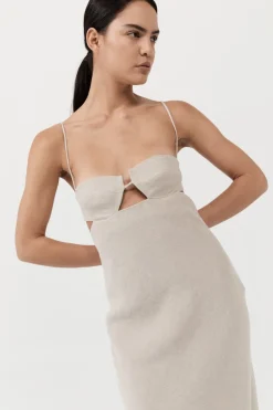 Tailoring*St. Agni Linen Resort Dress - Natural