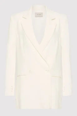 Tailoring*St. Agni Linen Split Sleeve Blazer - Ivory