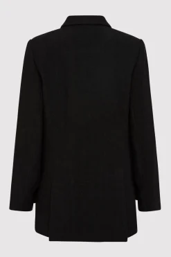 Jackets*St. Agni Linen Split Sleeve Blazer - Black