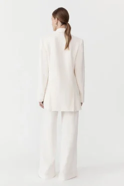 Jackets*St. Agni Linen Split Sleeve Blazer - Ivory
