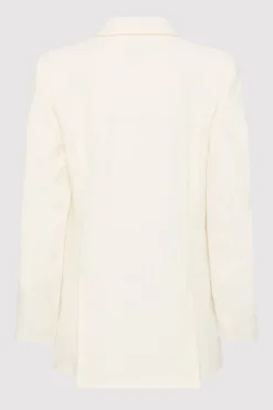 Jackets*St. Agni Linen Split Sleeve Blazer - Ivory