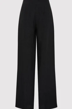 Pants*St. Agni Linen Wide Leg Pants - Black