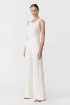 Pants*St. Agni Linen Wide Leg Pants - Ivory