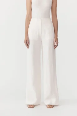 Pants*St. Agni Linen Wide Leg Pants - Ivory