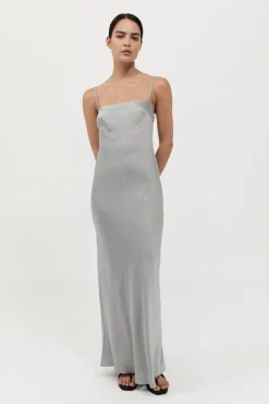 Dresses*St. Agni Low Back Slip Dress - Silver