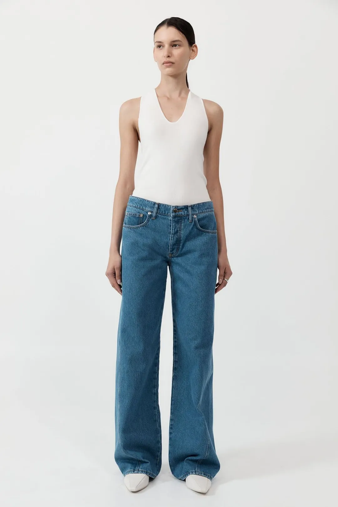Denim*St. Agni Low Rise Jeans - Denim Blue