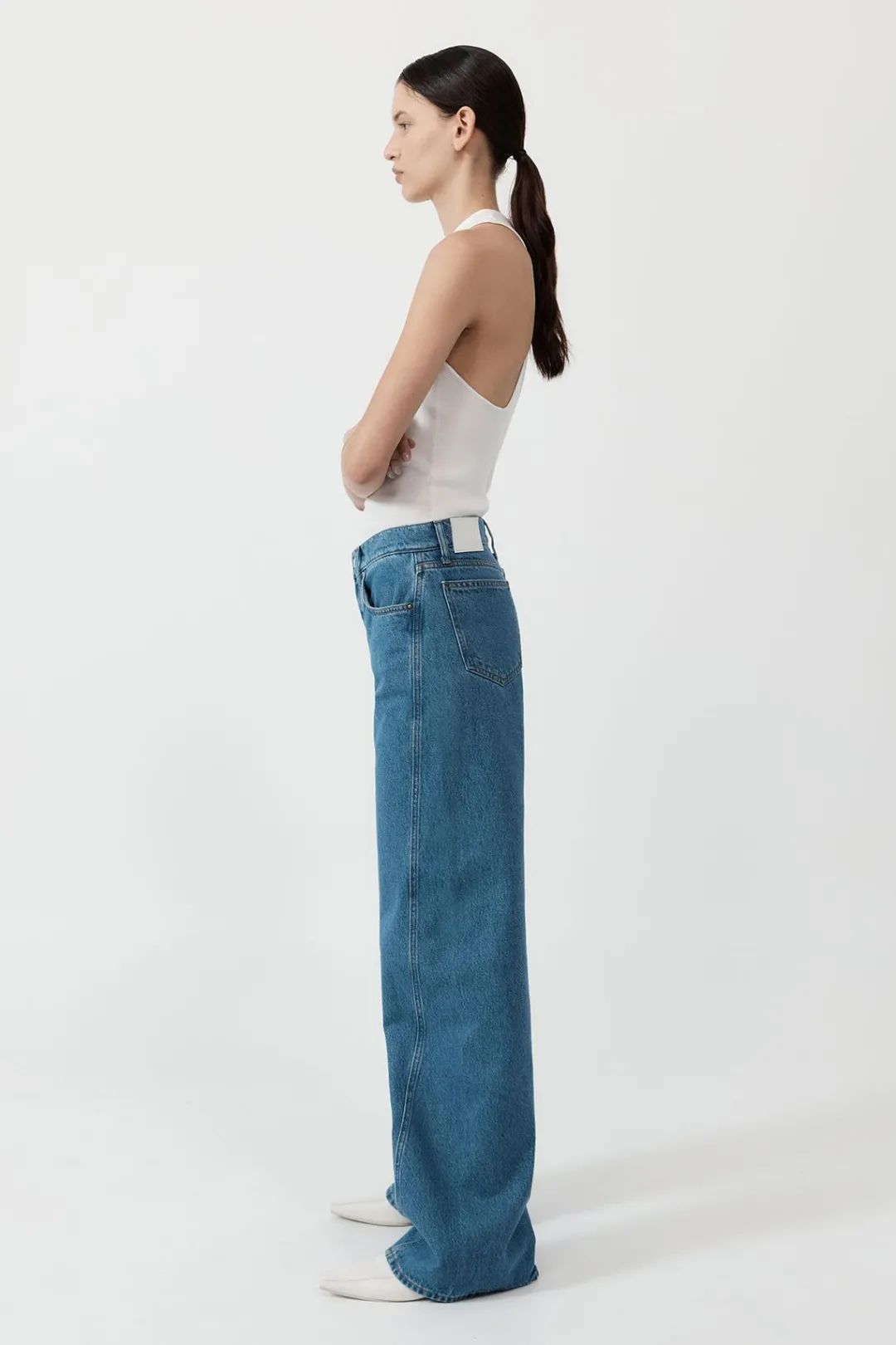 Denim*St. Agni Low Rise Jeans - Denim Blue
