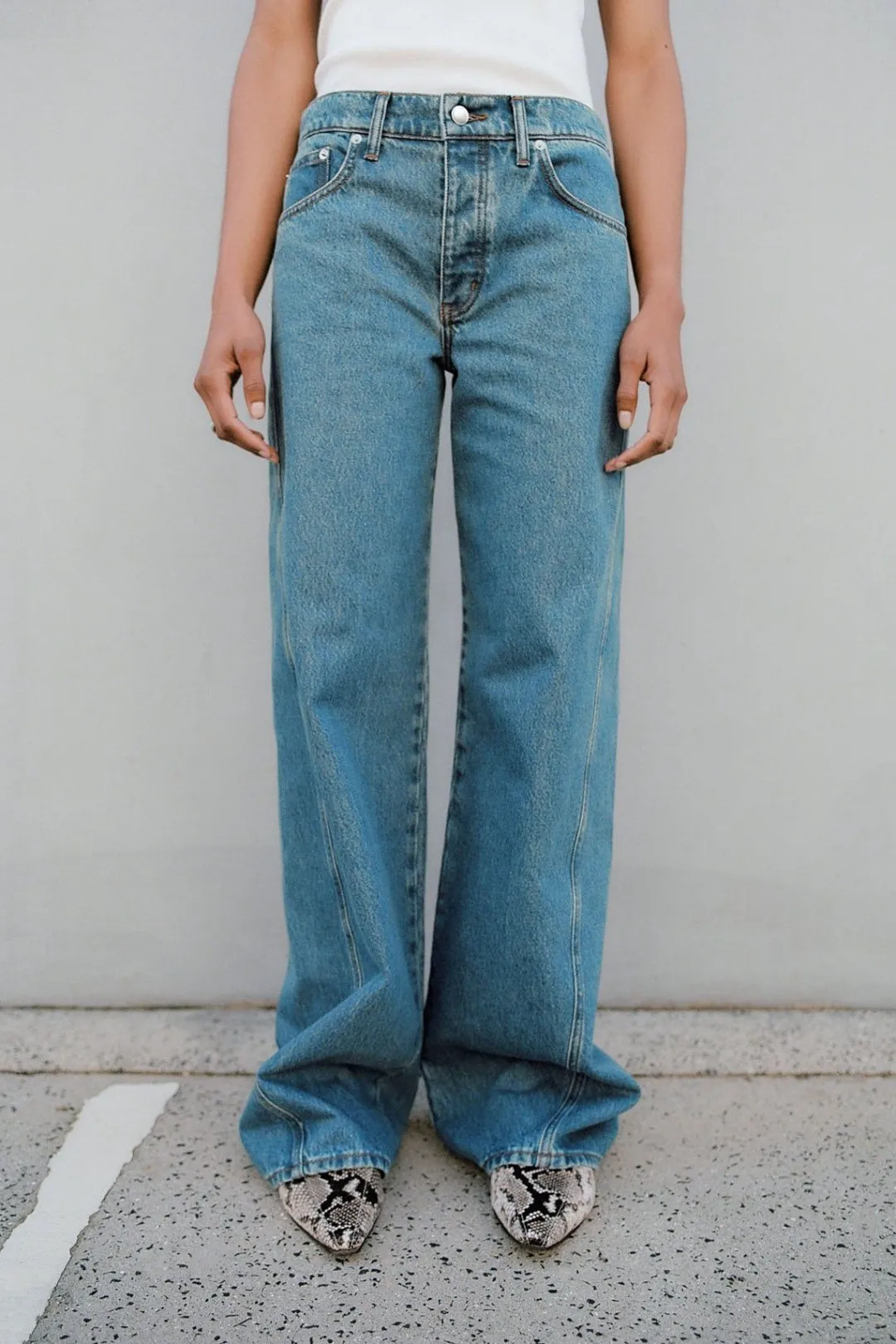 Denim*St. Agni Low Rise Jeans - Denim Blue