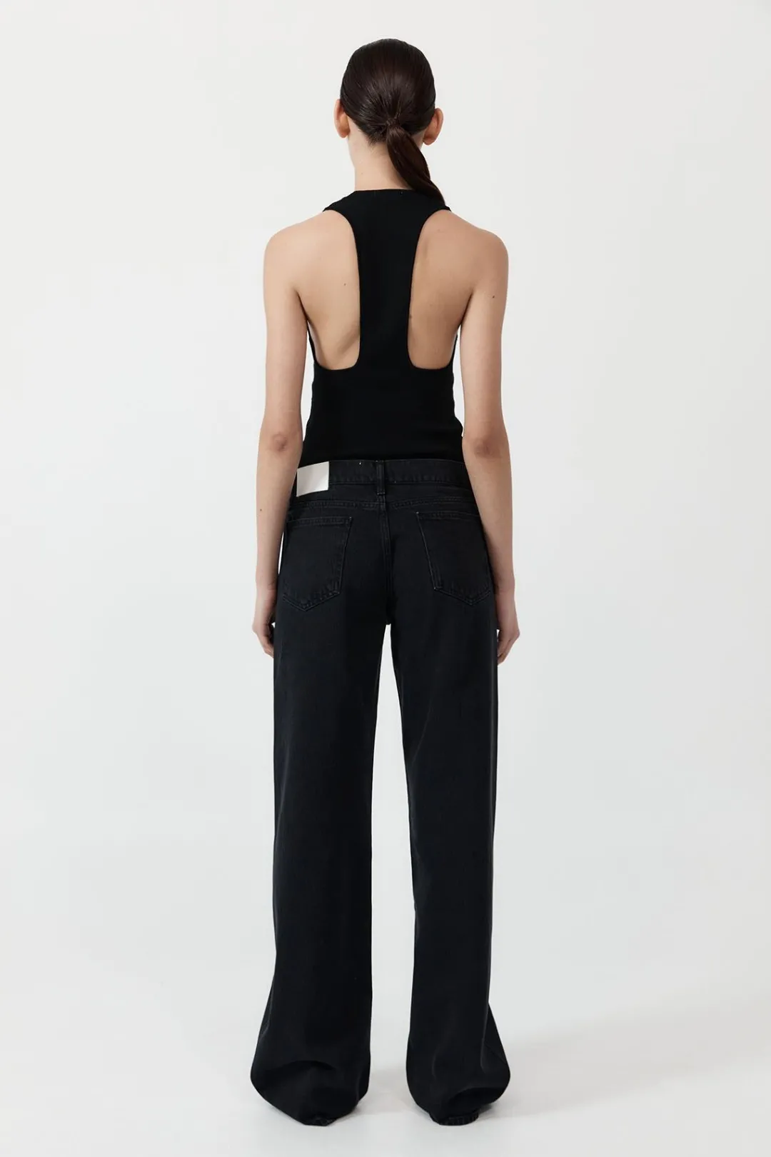 Pants*St. Agni Low Rise Jeans - Washed Black