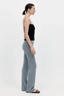 Knitwear*St. Agni Low Waist Knit Pants - Grey Marle