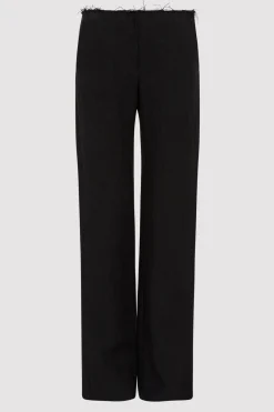 Pants*St. Agni Low Waist Raw Edge Pants - Black