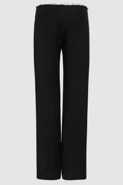 Pants*St. Agni Low Waist Raw Edge Pants - Black