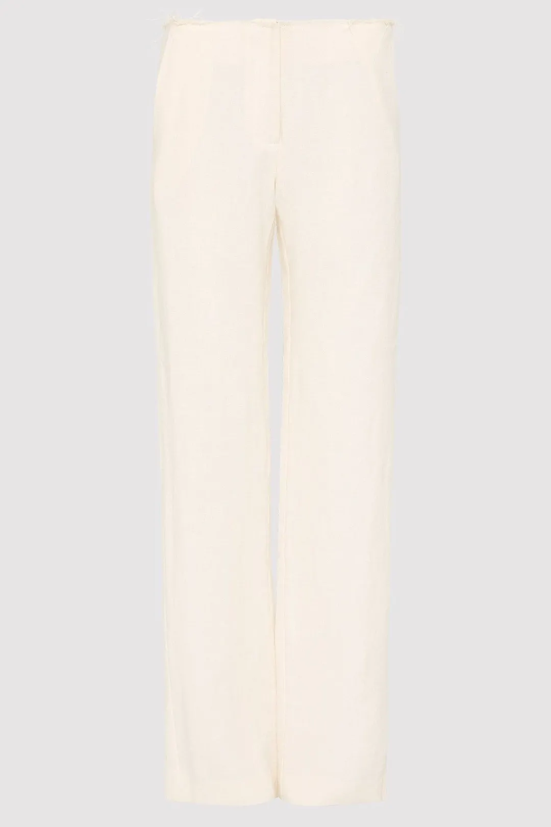 Tailoring*St. Agni Low Waist Raw Edge Pants - Ivory