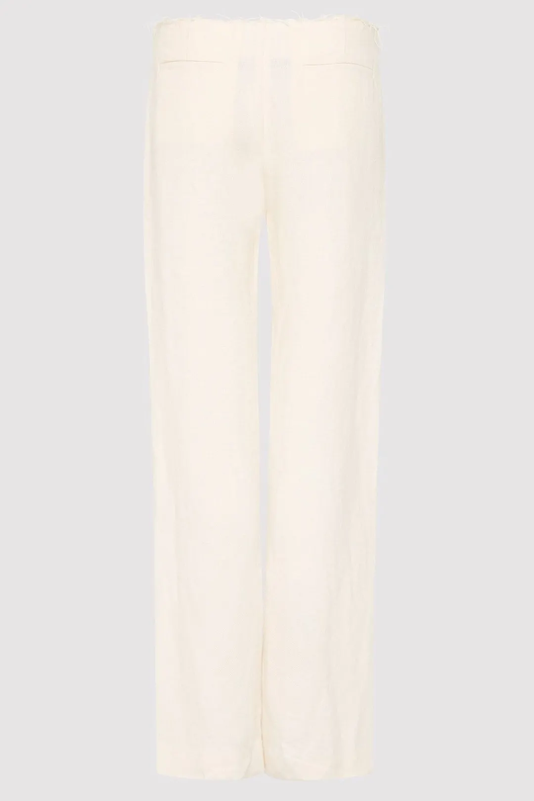 Tailoring*St. Agni Low Waist Raw Edge Pants - Ivory
