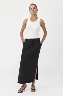 Skirts*St. Agni Low waisted Tailored Skirt - Black