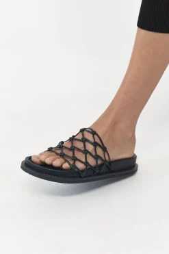 Slides*St. Agni Macrame Gio Slide - Black
