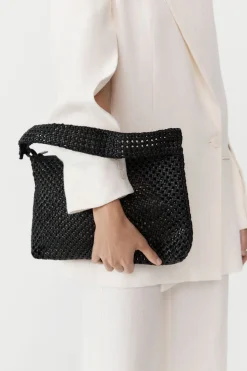 Bags*St. Agni Macrame Shoulder Bag - Black