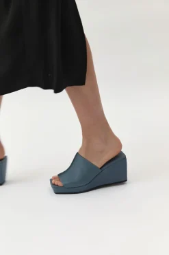 Heels*St. Agni Maria Wedge - Slate