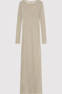 Knitwear*St. Agni Mesh Long Sleeve Dress - Aloe