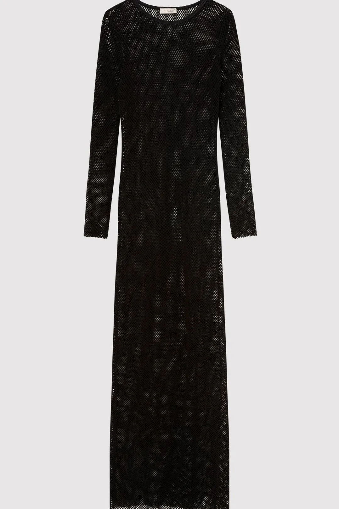 Knitwear*St. Agni Mesh Long Sleeve Dress - Black