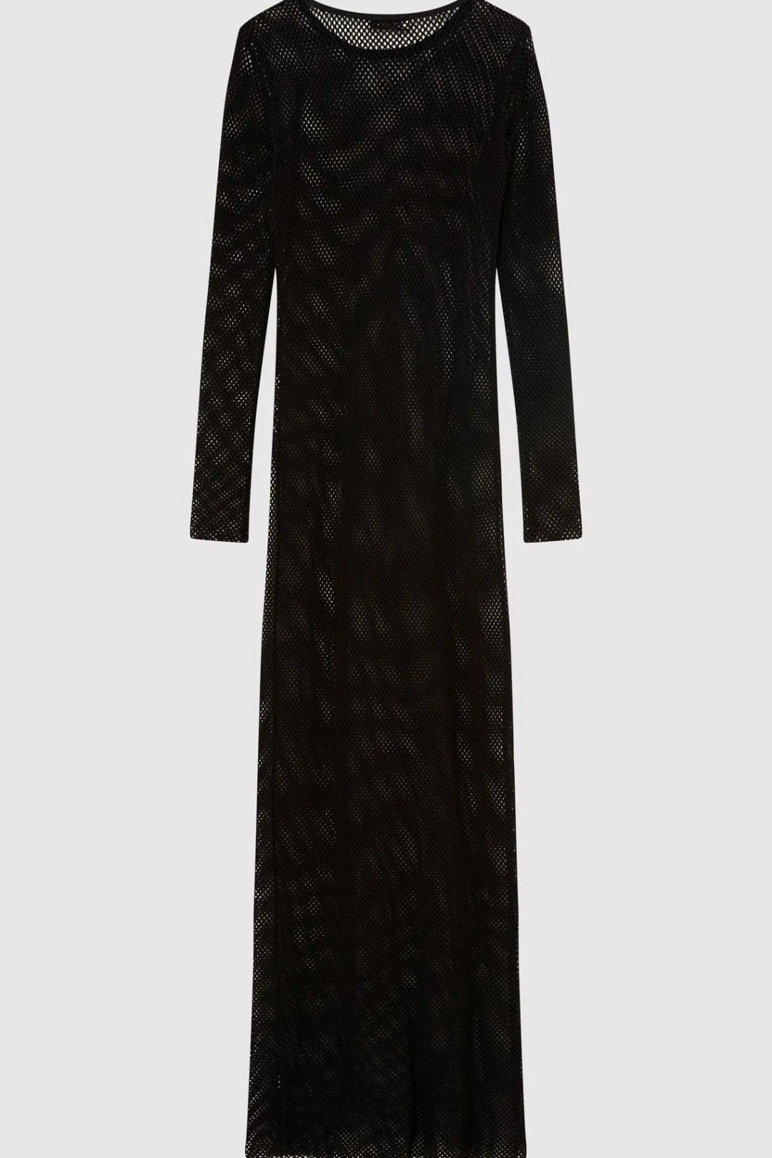 Knitwear*St. Agni Mesh Long Sleeve Dress - Black
