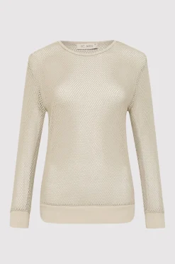 Tops*St. Agni Mesh Long Sleeve Top - Aloe