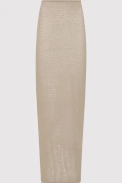 Knitwear*St. Agni Mesh Maxi Skirt - Fog