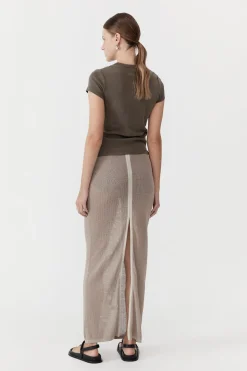 Skirts*St. Agni Mesh Maxi Skirt - Fog