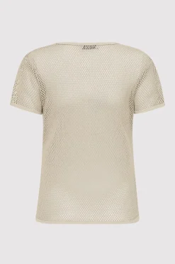 Knitwear*St. Agni Mesh Short Sleeve Tee - Aloe