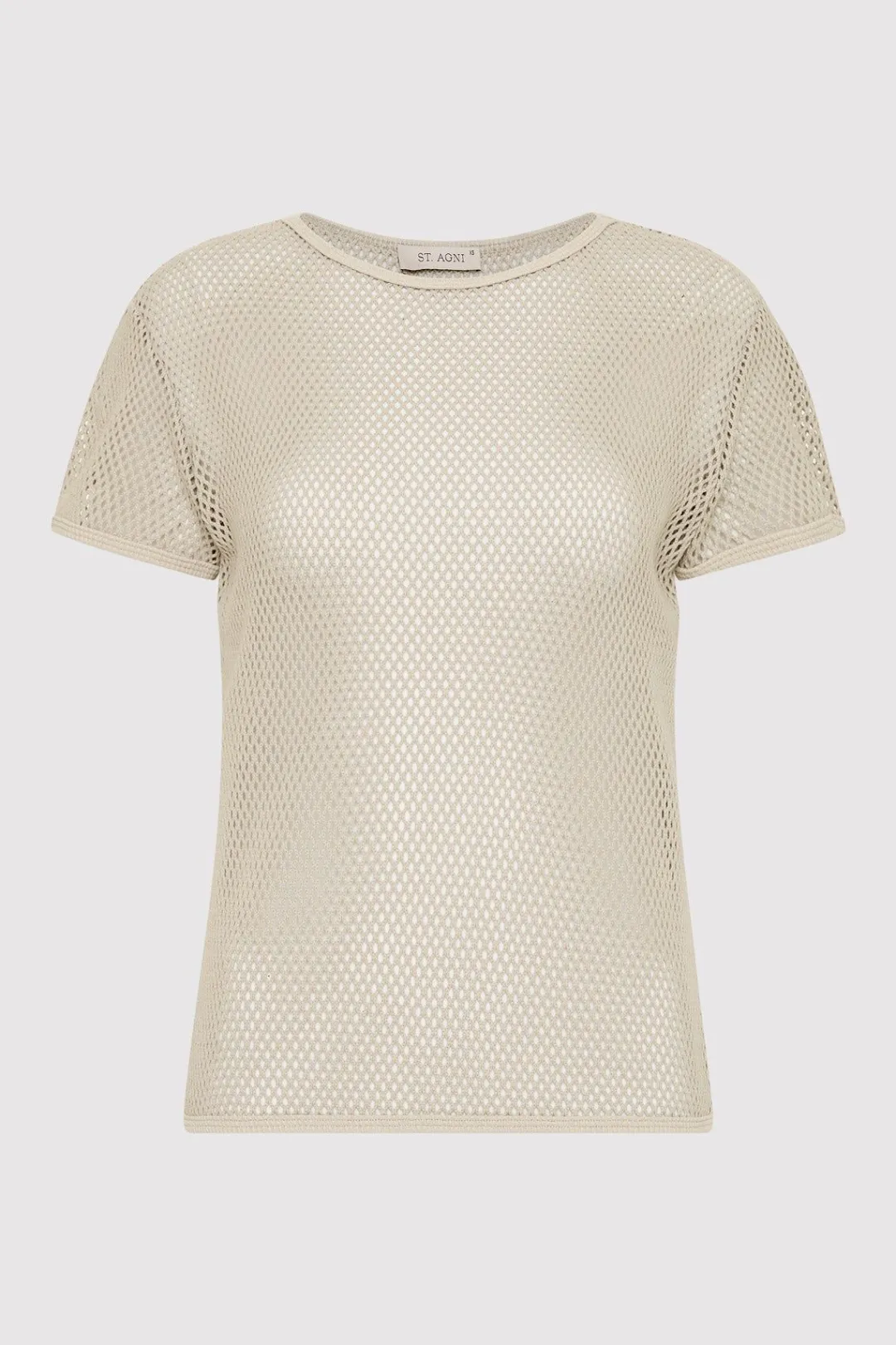 Tops*St. Agni Mesh Short Sleeve Tee - Aloe