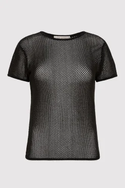 T-Shirts*St. Agni Mesh Short Sleeve Tee - Black