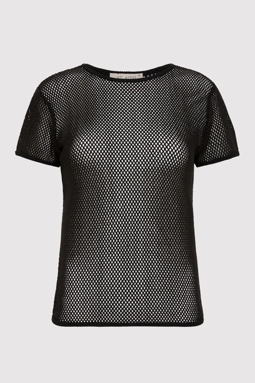 T-Shirts*St. Agni Mesh Short Sleeve Tee - Black