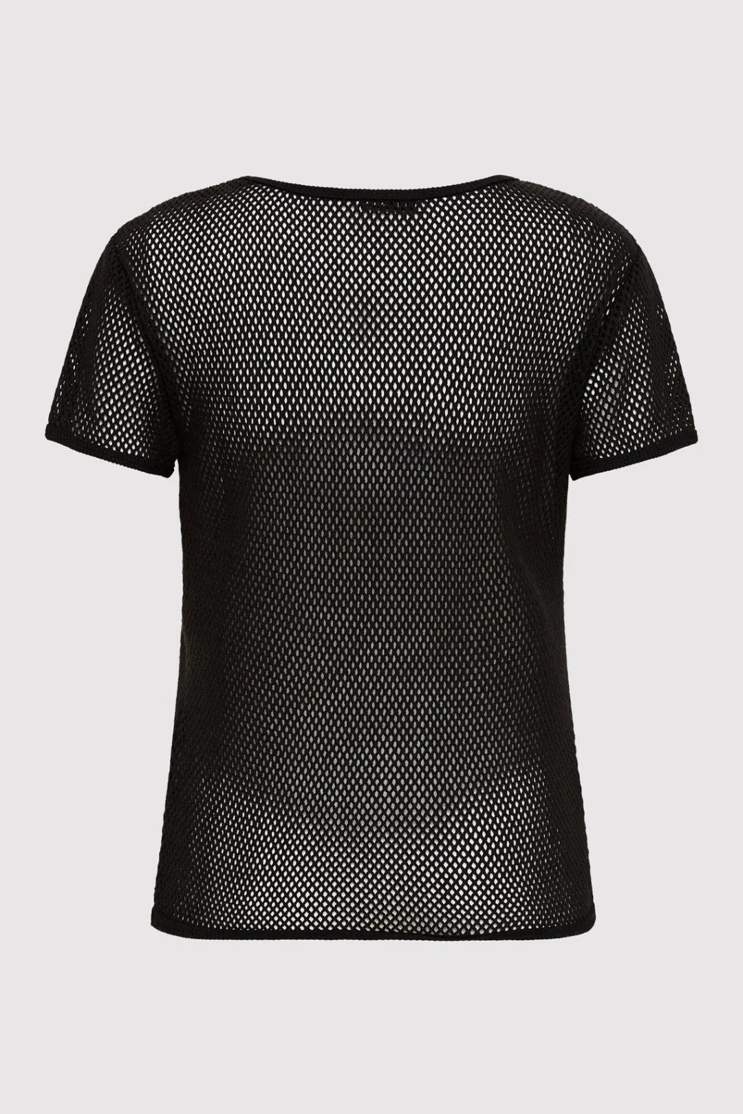 T-Shirts*St. Agni Mesh Short Sleeve Tee - Black