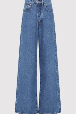 Pants*St. Agni Mid Rise Wide Leg - Denim Blue