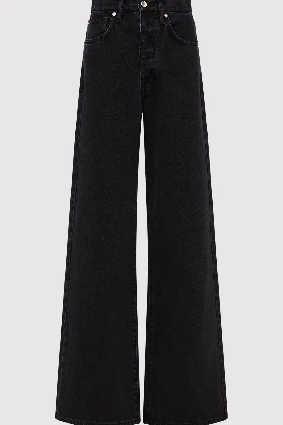 Denim*St. Agni Mid Rise Wide Leg - Washed Black