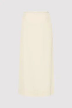 Skirts*St. Agni Midi Wrap Skirt - Cool White