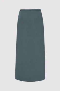 Skirts*St. Agni Midi Wrap Skirt - Slate