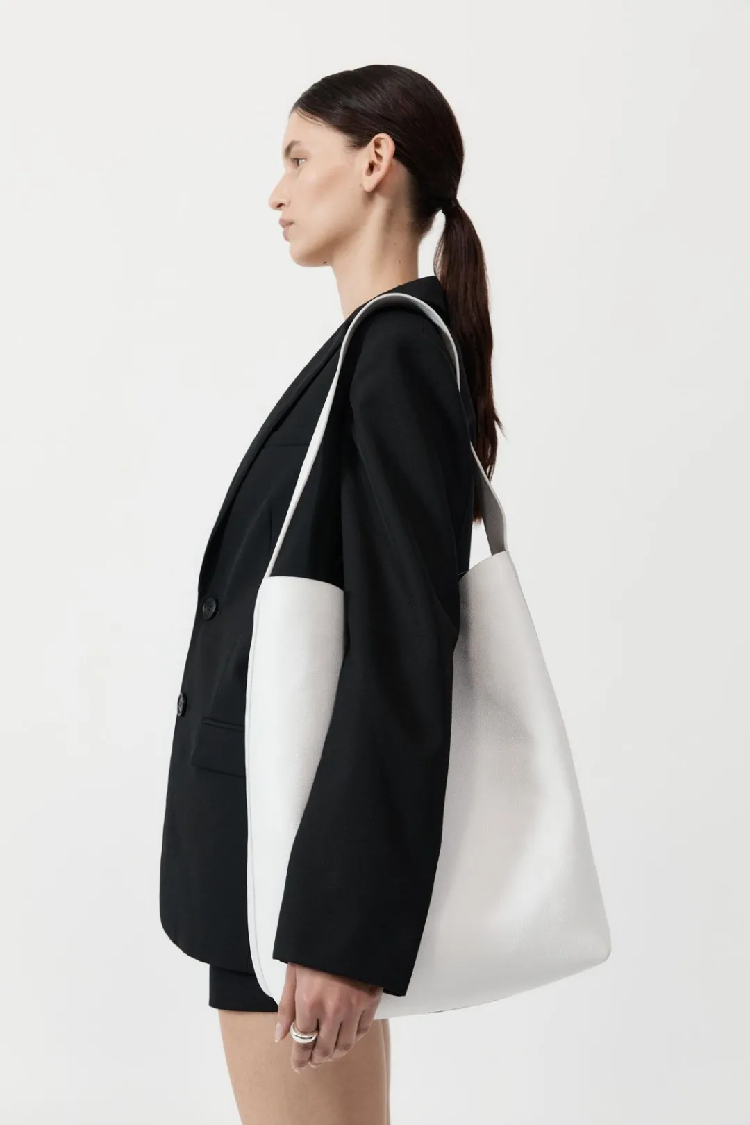 Unisex*St. Agni Minimal Everyday Bag - White