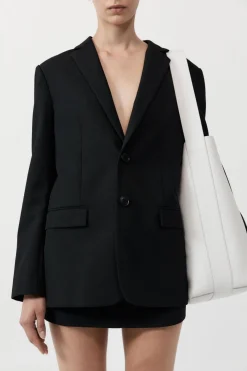Unisex*St. Agni Minimal Everyday Bag - White