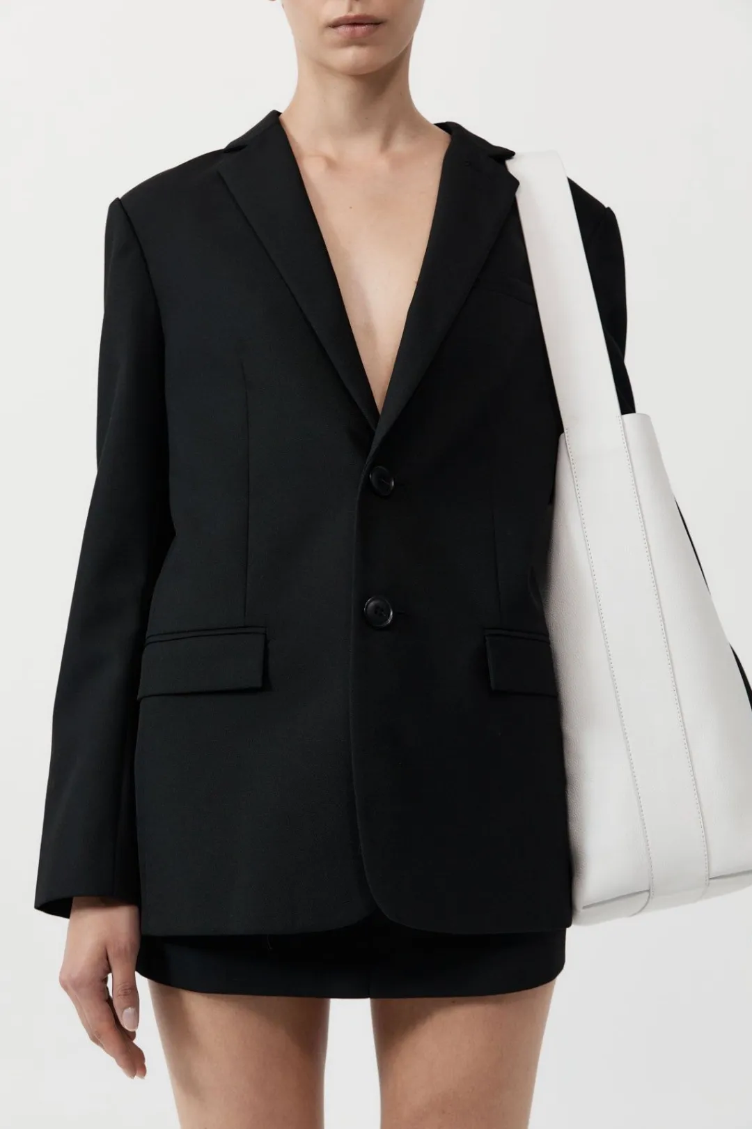 Unisex*St. Agni Minimal Everyday Bag - White