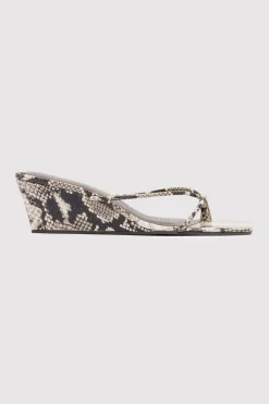Heels*St. Agni Minimal Low Wedge - Python
