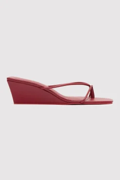 Heels*St. Agni Minimal Low Wedge - Rouge