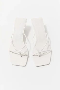 Heels*St. Agni Minimal Low Wedge - White