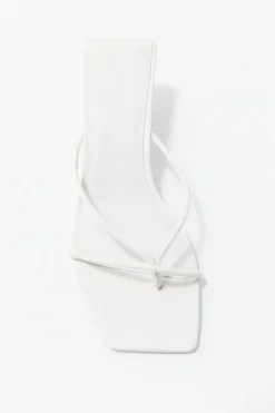 Heels*St. Agni Minimal Low Wedge - White