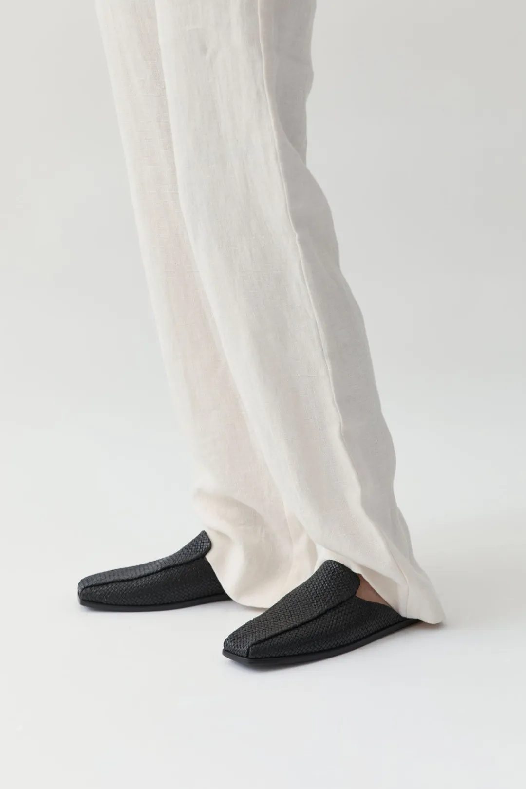 Loafers*St. Agni Modernist Woven Mule - Black