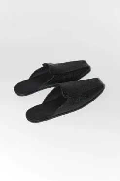 Loafers*St. Agni Modernist Woven Mule - Black