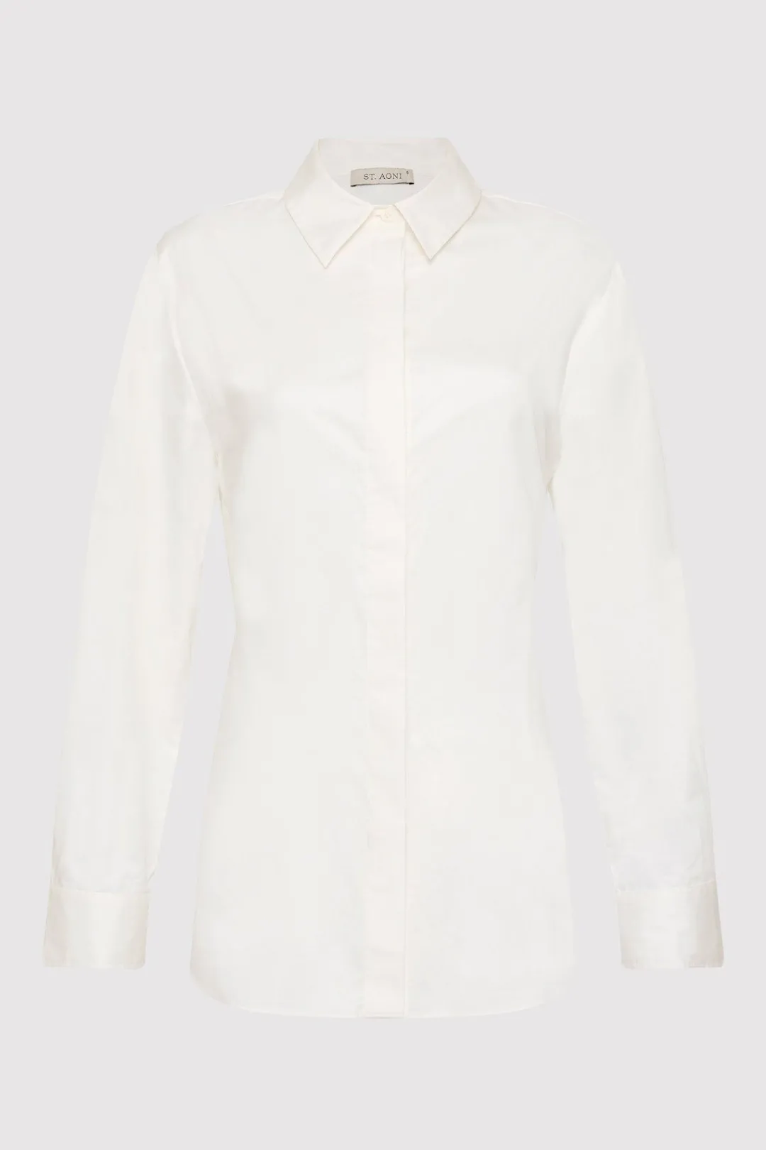 Shirts*St. Agni Open Back Shirt - White