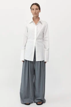 Shirts*St. Agni Open Back Shirt - White