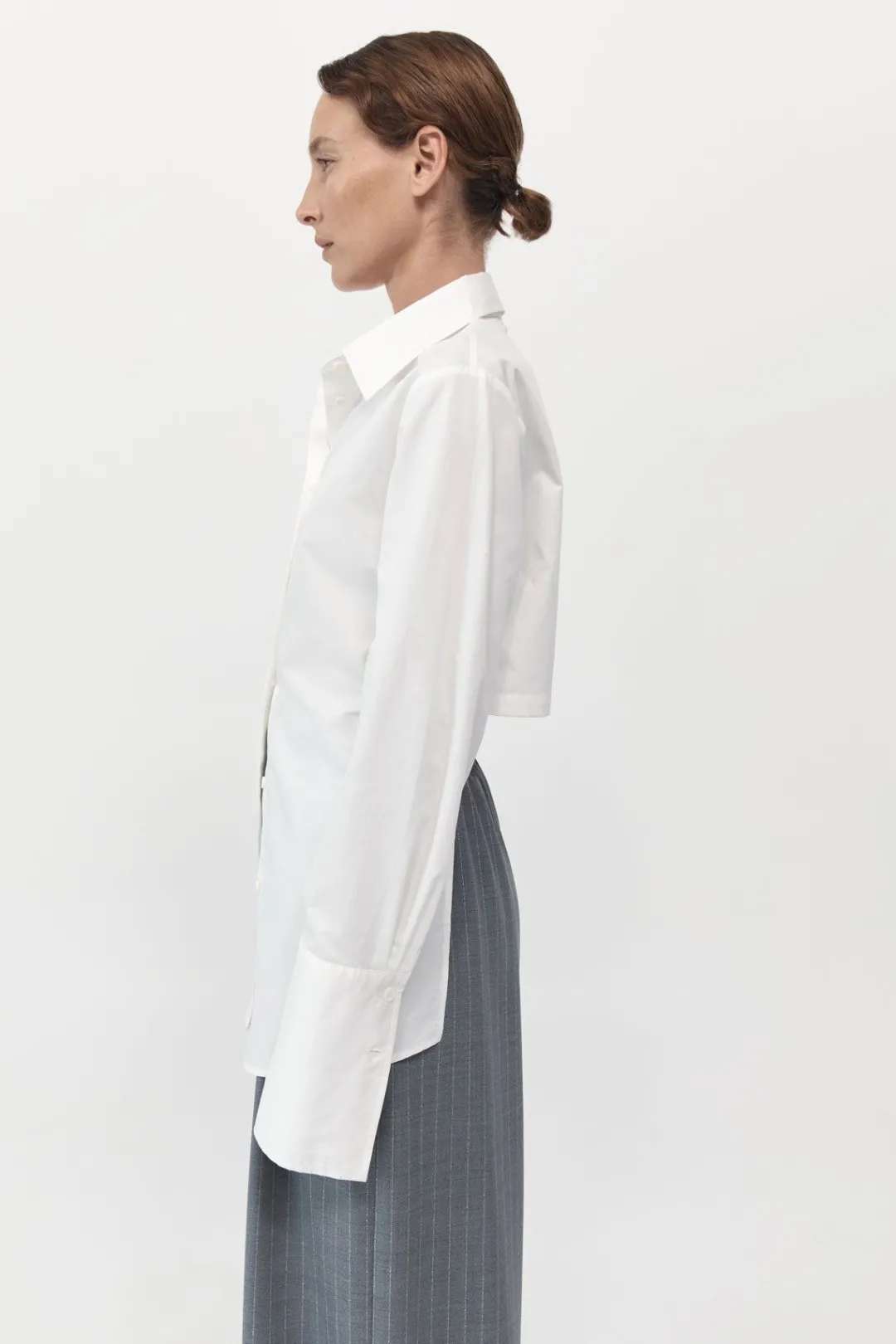Shirts*St. Agni Open Back Shirt - White